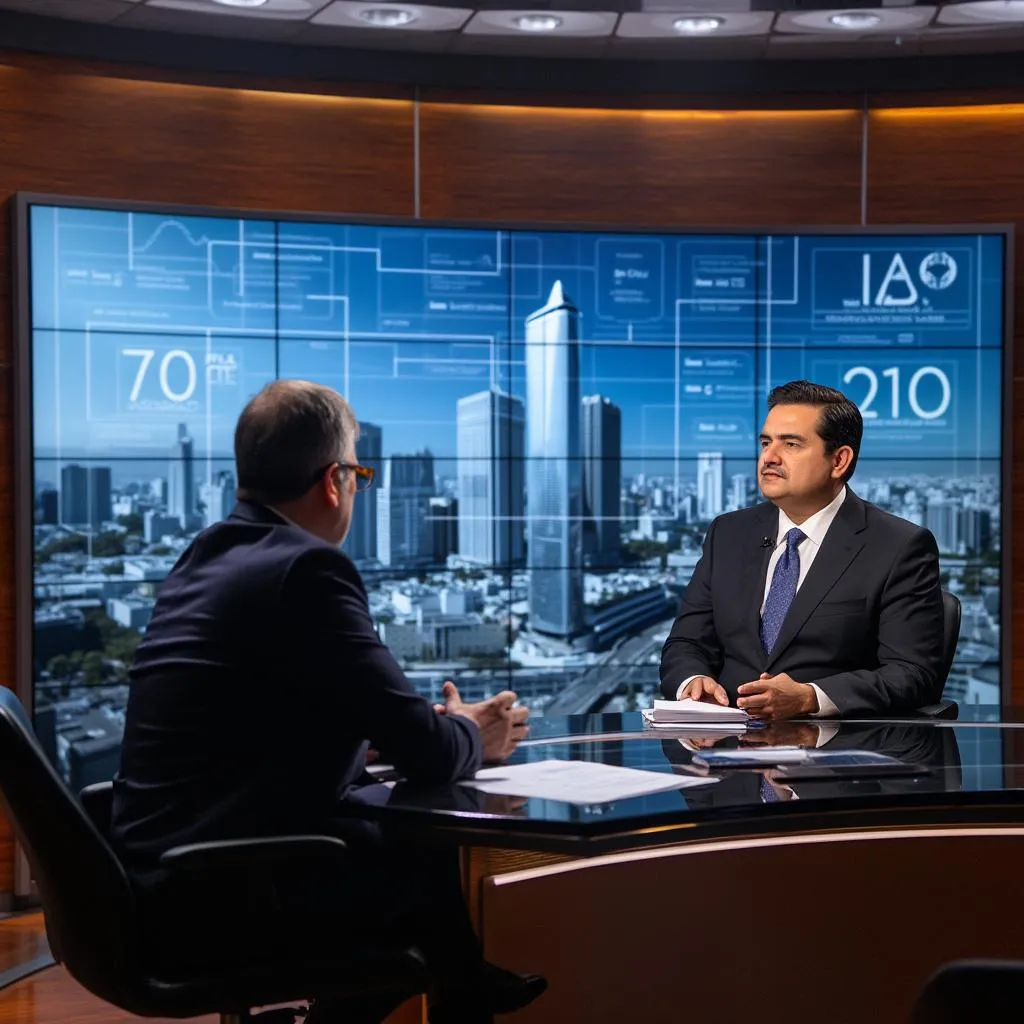 Entrevista en televisión
